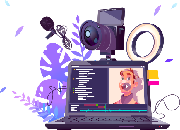 Persona editando un video en un ordenador